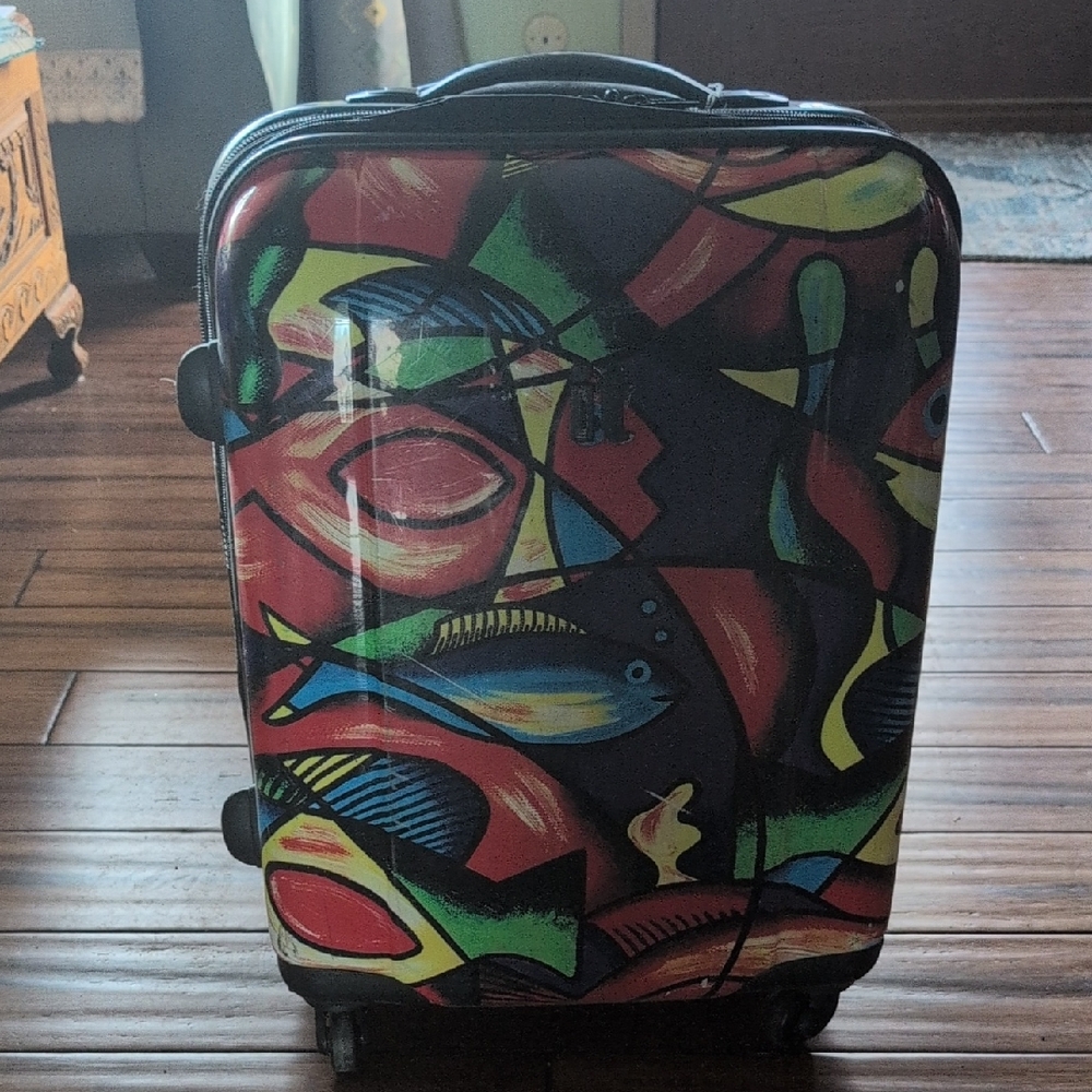 Colorful Abstract Design Suitcase